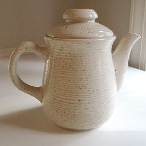 Churchill England Homespun Speckled Stoneware Teapot & Lid